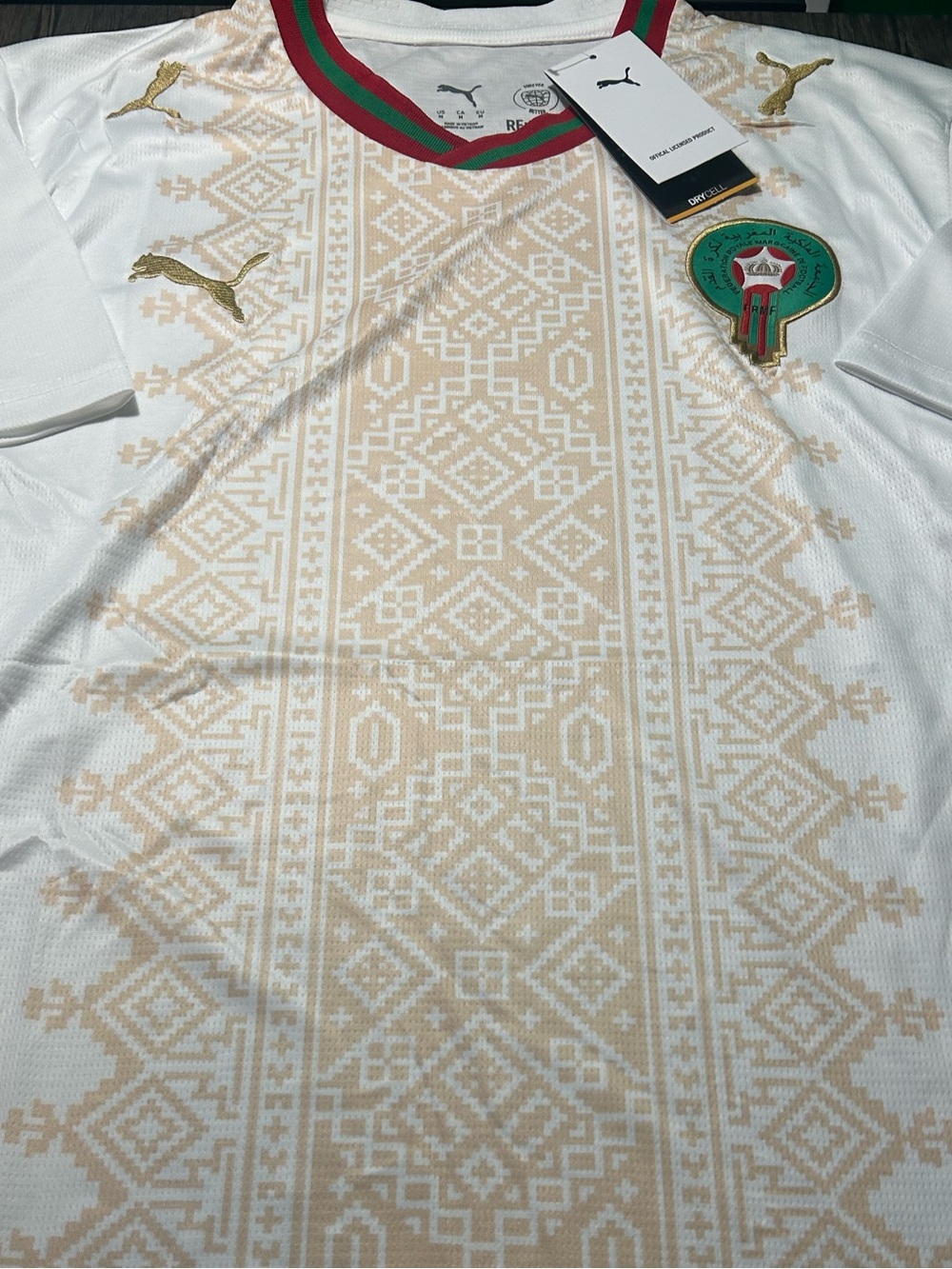 Puma MOROCCO National Team Men’s JERSEY Sz M,L,XL,2X New w tags